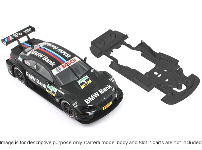 S02-ST2 Chassis for Carrera BMW M3 DTM STD/STD 3d printed