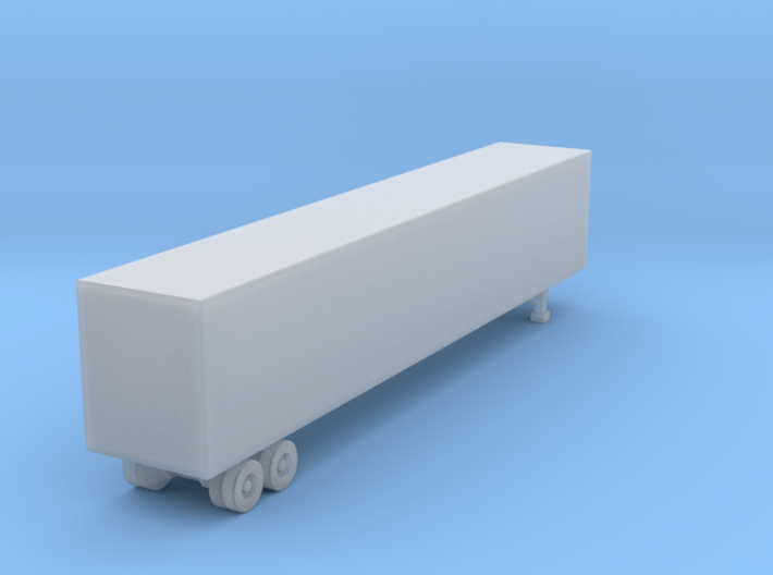 53 Foot Box Trailer - Z scale 3d printed