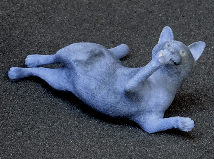 Playing Gray Chartreux 3d printed 
