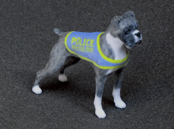 Police Boxer 3d printed