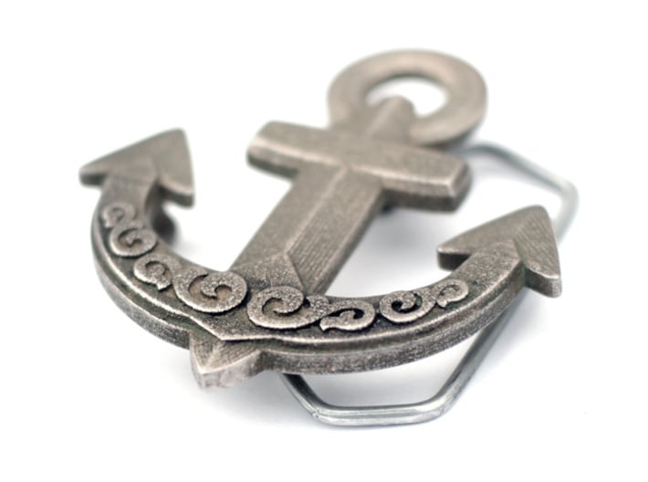 Buckle Anchor 3d printed Stainless Steel