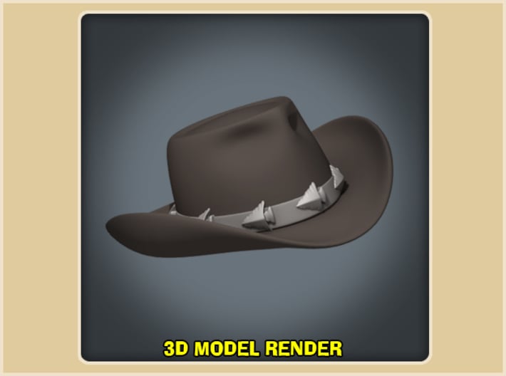 1/6 Scale Cowboy Hat Model White for 12" Action Figure