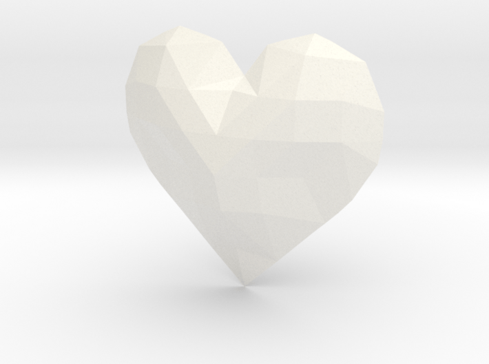 Low Poly Heart 3d printed