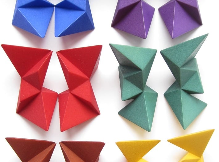 12 Different Piece Icosahedron 3d printed 