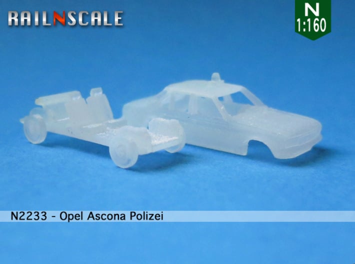 Opel Ascona Polizei (N 1:160) 3d printed 