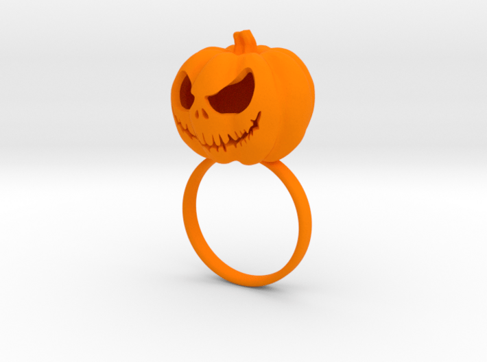 Pumpkin ring - Size 8 3d printed 
