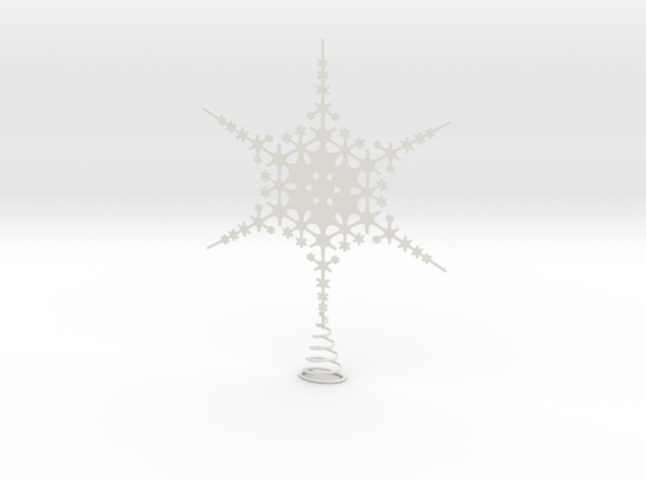 Sparkle Snow Star - Fractal Tree Top - LP1 - S 3d printed 
