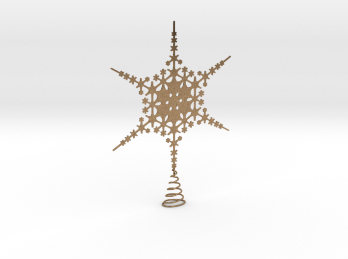 Sparkle Snow Star - Fractal Tree Top - HP0 - S 3d printed 