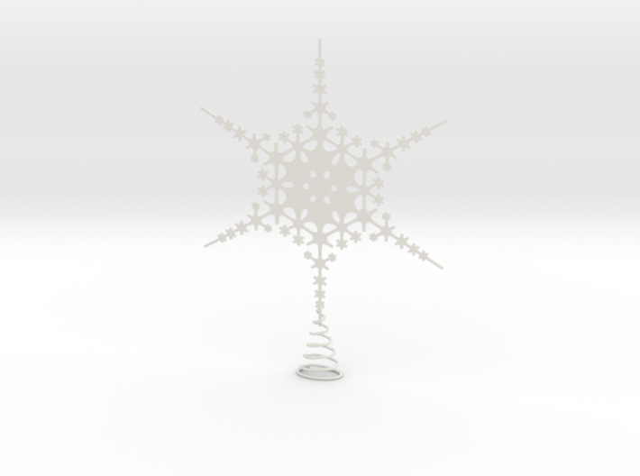 Sparkle Snow Star - Fractal Tree Top - HP1 - L 3d printed
