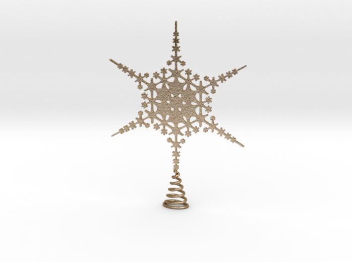 Sparkle Snow Star - Fractal Tree Top - HP2 - L 3d printed 