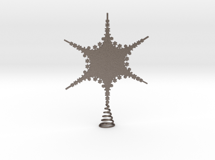 Sparkle Snow Star 2 - Tree Top Fractal - M 3d printed
