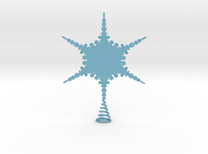 Sparkle Snow Star 2 - Tree Top Fractal - MP - M 3d printed