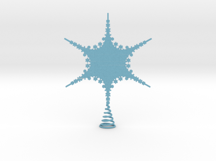 Large Sparkle Snow Star - Tree Top Fractal - L 3d printed