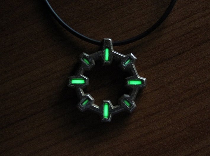 ''Reactor'' Tritium Pendant 3d printed