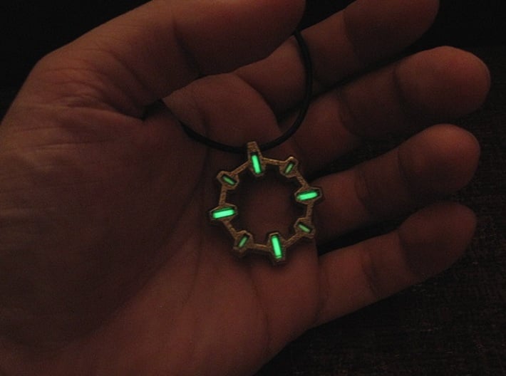 ''Reactor'' Tritium Pendant 3d printed 