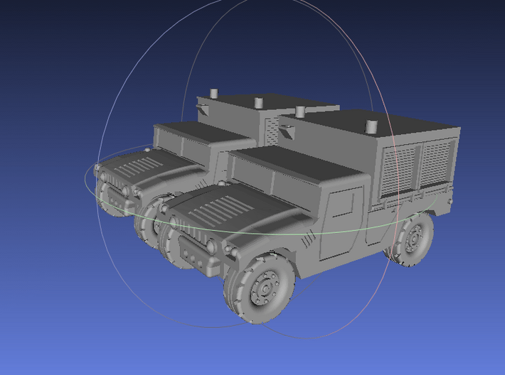 1/144 Humvee M1097A2 Shop Equipment Maintenance (D 3d printed