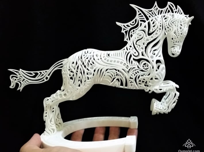 Rocinante Horse Sculpture 3d printed Rocinante Horse Sculpture in White Natural Versatile Plastic