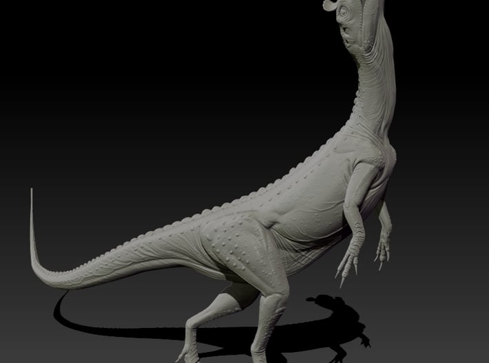 1/40 Cryolophosaurus - Calling/Territorial 3d printed Zbrush Render of final sculpt