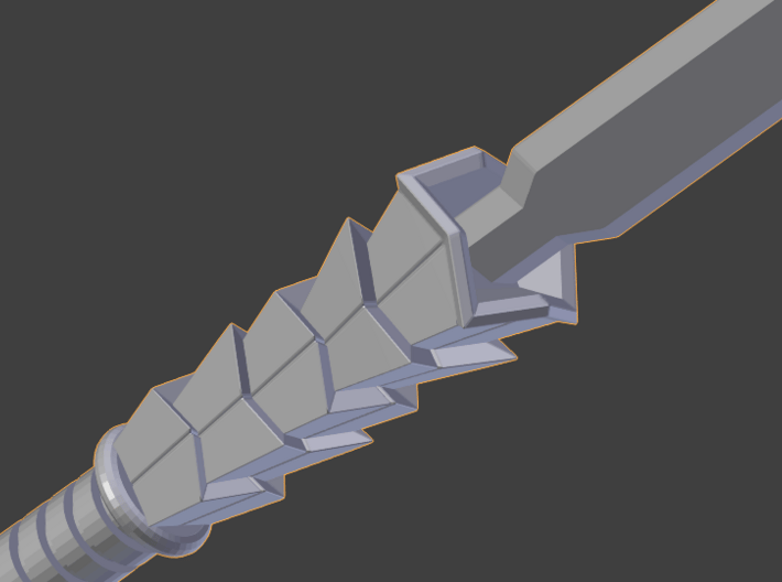 Pinecone Footsoldier's Spear 3d printed 