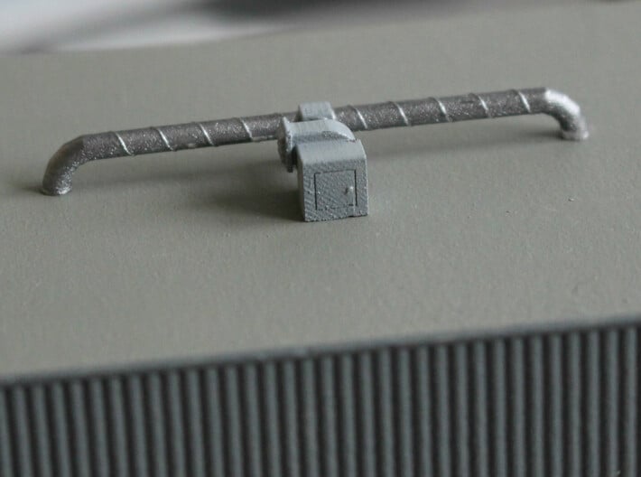N scale Rooftop Detail Set 27pc 3d printed Rooftop fan 1 with ducts