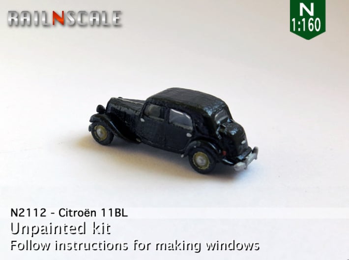 Citroën 11BL (N 1:160) 3d printed 