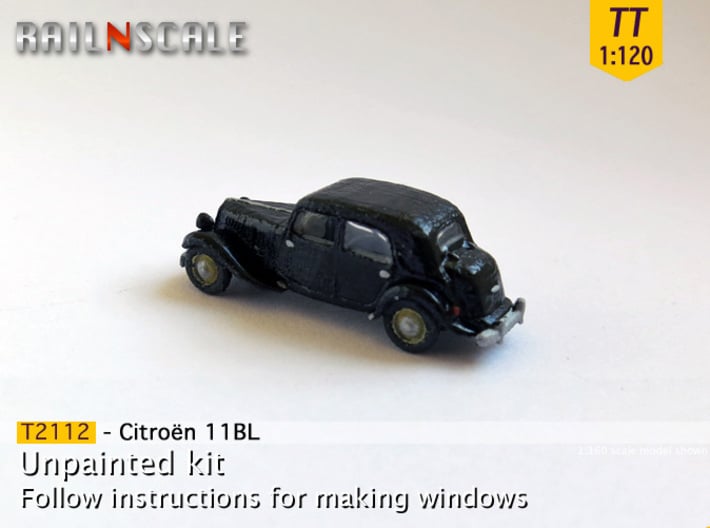 Citroën 11BL (TT 1:120) 3d printed 