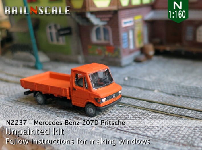 Mercedes-Benz 207D Pritsche (N 1:160) 3d printed 
