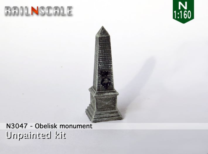 Obelisk monument (N 1:160) 3d printed