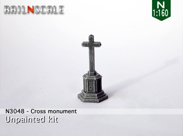 Cross memorial (N 1:160) 3d printed