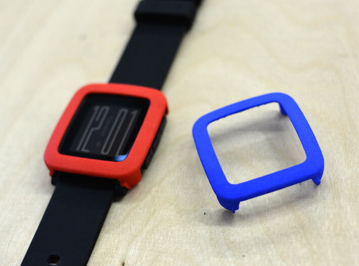 Pebble Time Steel - cover / bumper 3d printed 