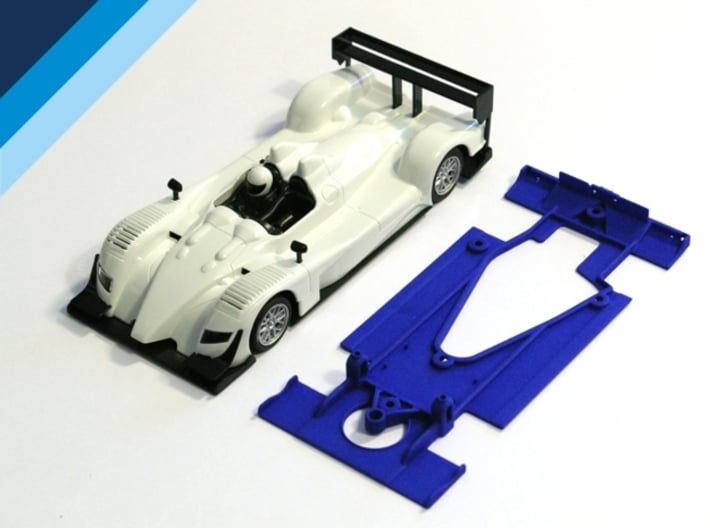 1/32 Ninco Acura Chassis for NSR motor mount 3d printed Chassis compatible with Ninco Acura ARX01 LMP body (not included)