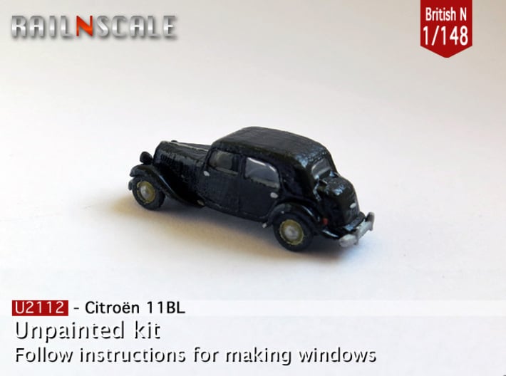 Citroën 11BL (British N 1:148) 3d printed 