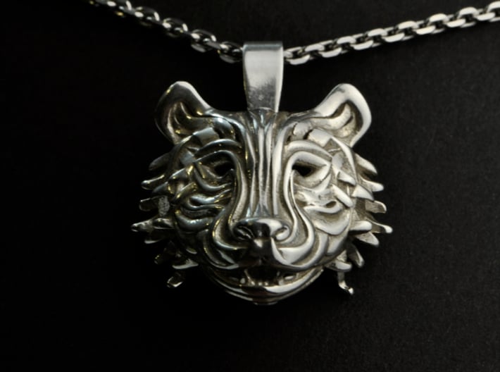 The Tiger Pendant 3d printed
