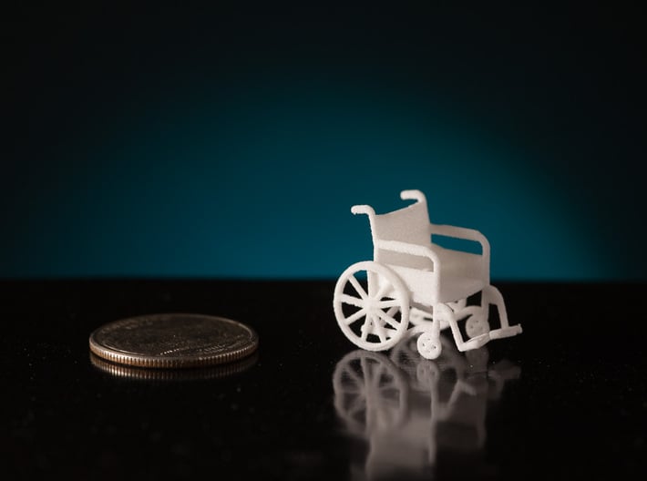 1:48 Wheelchair 3d printed 