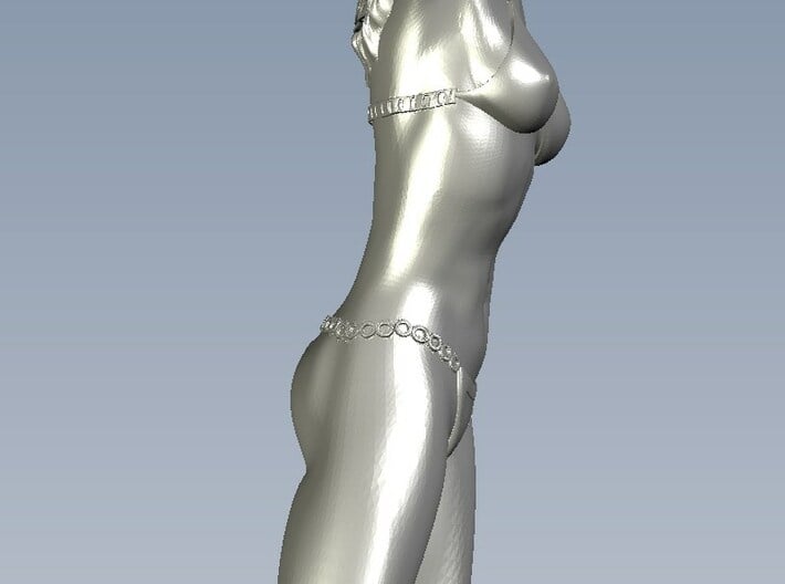1/35 scale bikini beach girl posing figure A 3d printed 