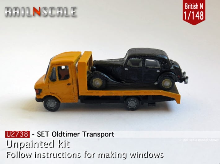 SET Oldtimer Transport (British N 1:148) 3d printed 