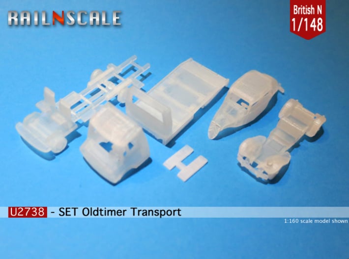 SET Oldtimer Transport (British N 1:148) 3d printed 