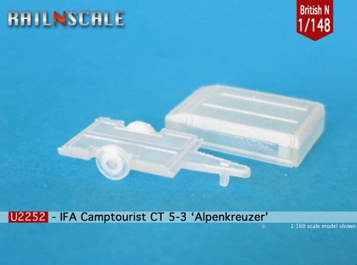 IFA Camptourist 'Alpenkreuzer' (British N 1:148) 3d printed 