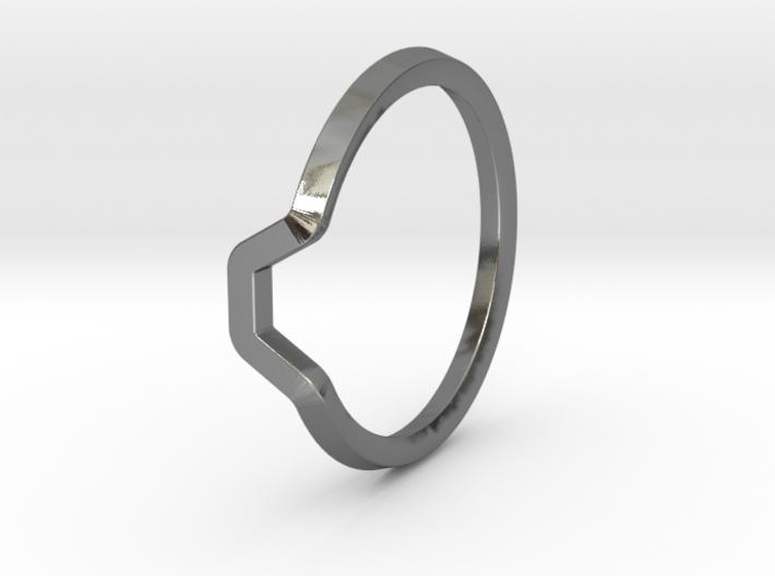 BETTER HALF Ring(HEXAGON), US size 3, d=14mm  3d printed 