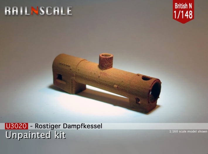 Rusty boiler (British N 1:148) 3d printed