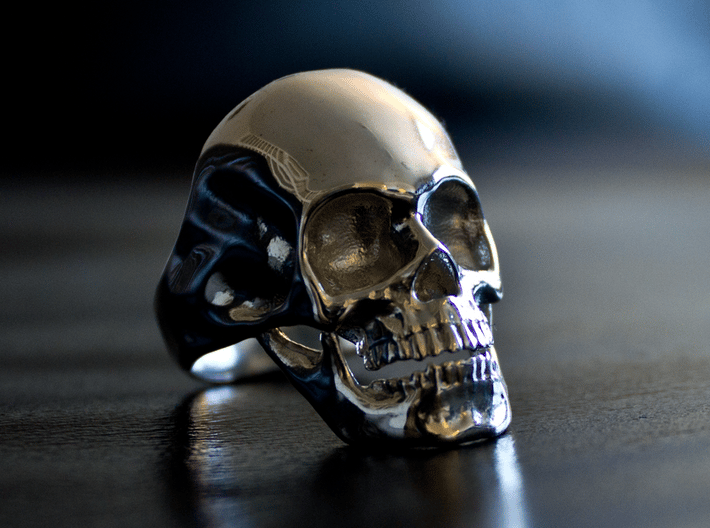 The Original Skull Ring 3d printed