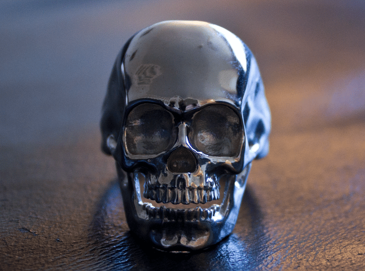 The Original Skull Ring 3d printed 