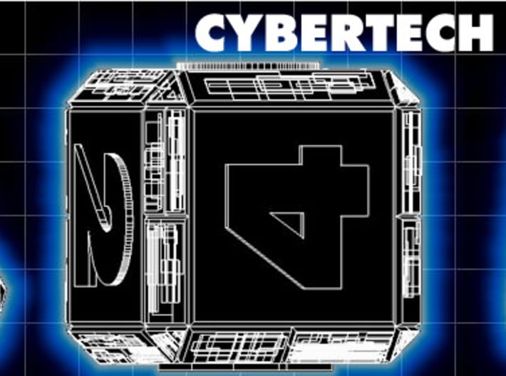 CYBERTECH Futuristic Outie Bevels Dice 3d printed 