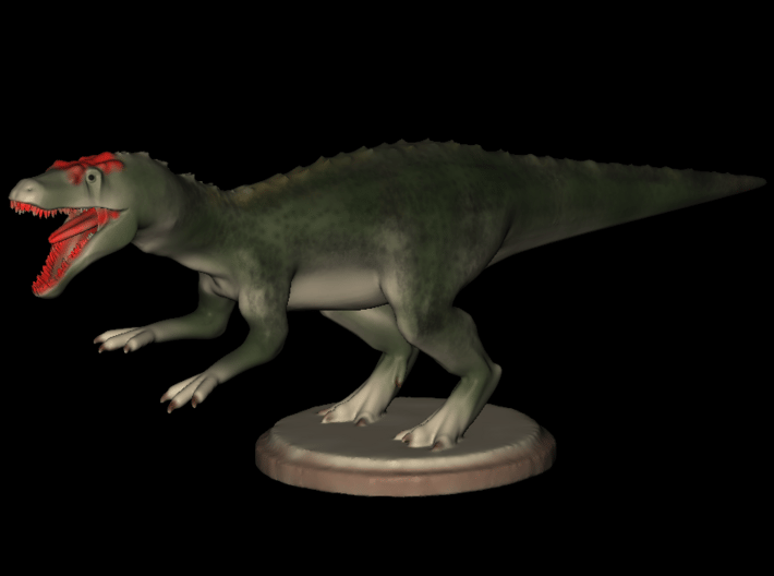 Dinosaurs World Allosaurus Full Color 3d printed 