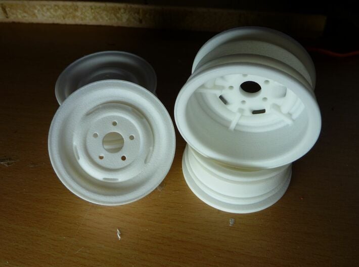 6x Pinzgauer Rim 1.55" (Wheel) 3d printed strong and flexible, polished