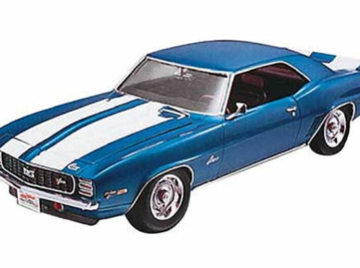 R69CC 1969 CAMARO REVELL CHASSIS &Interior parts Model Car Mountain 1/25 