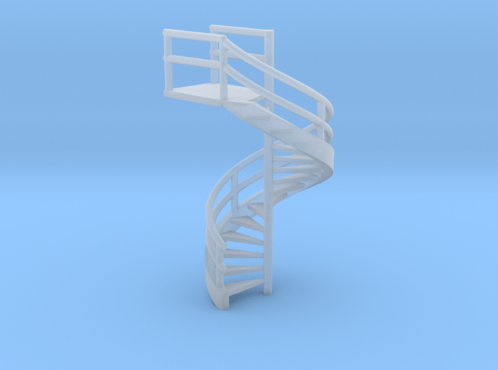 N Scale Fire Escape 1 3d printed 