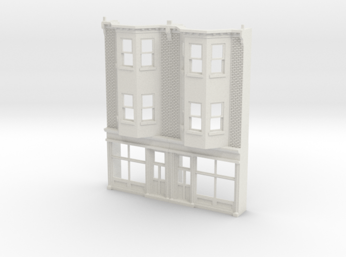 O scale WEST PHILLY 3S ROW STORE Twin Brick 3d printed