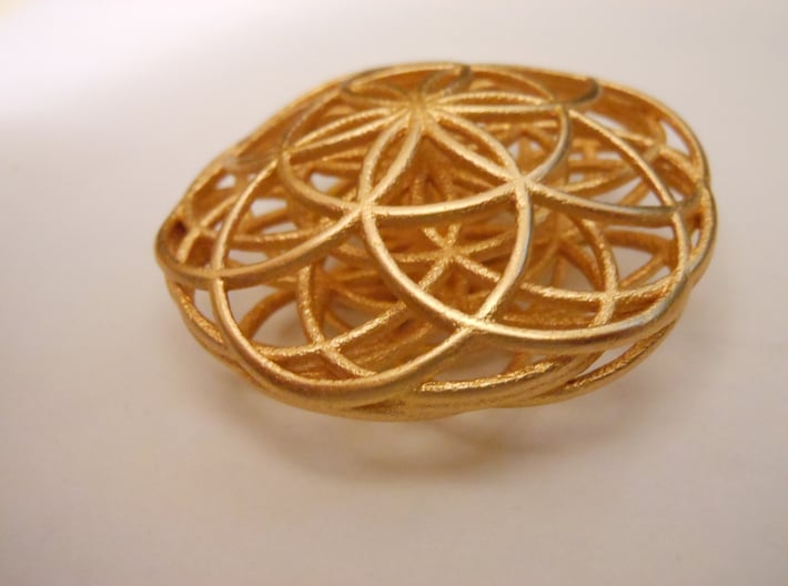 Flower of Life Charm 3d printed 