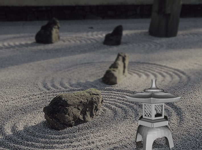 3D Japanese Stone Lantern 3d printed 3D Japanese Stone Lantem